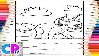 Triceratops Coloring of - Nostalgia NomiaTunes Release