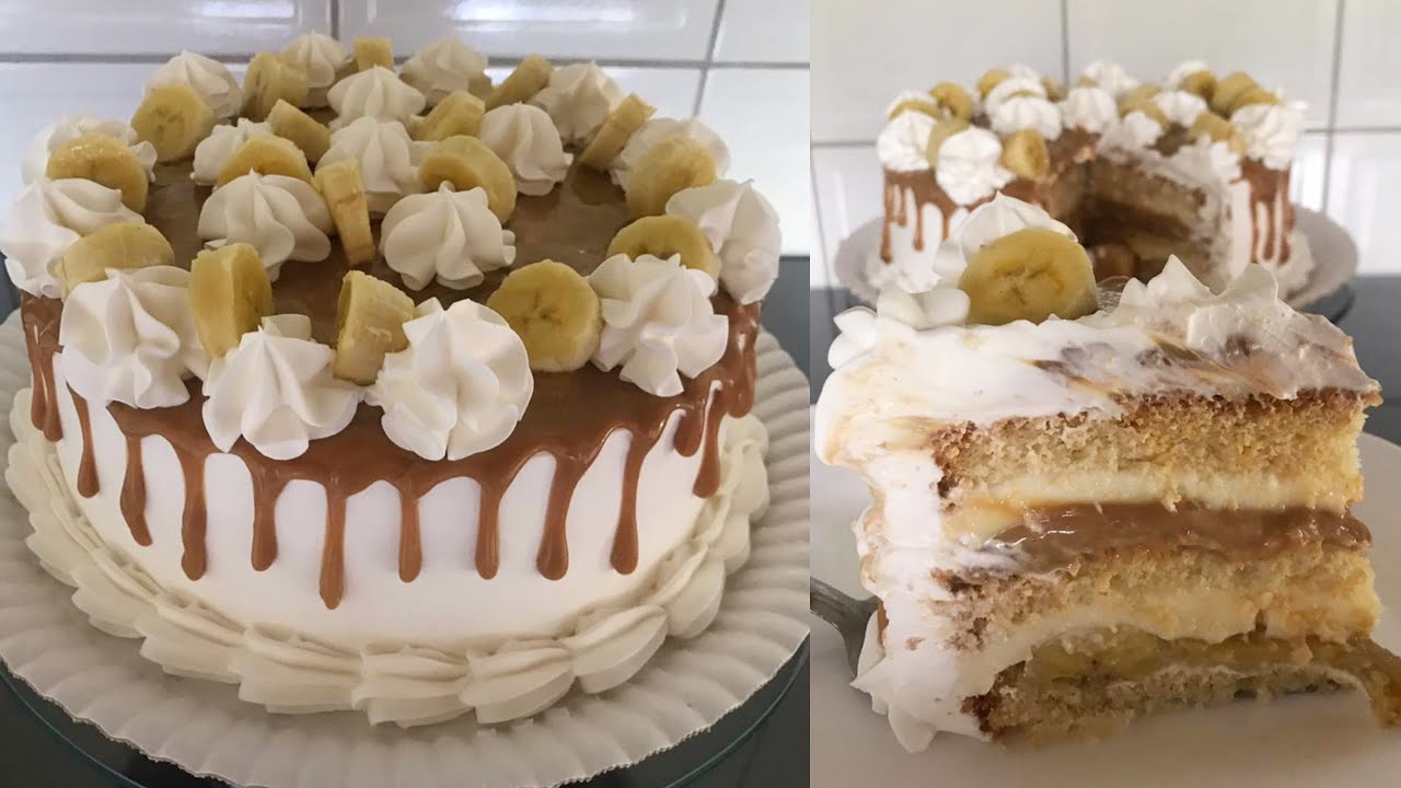 BOLO BANOFFEE DE BANANA COM DOCE DE LEITE | UMA VERDADEIRA DELICIA