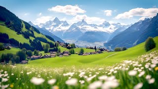 Hermosos paisajes de los Alpes Suizos, música relajante, bellos escenarios de Suiza | Switzerland