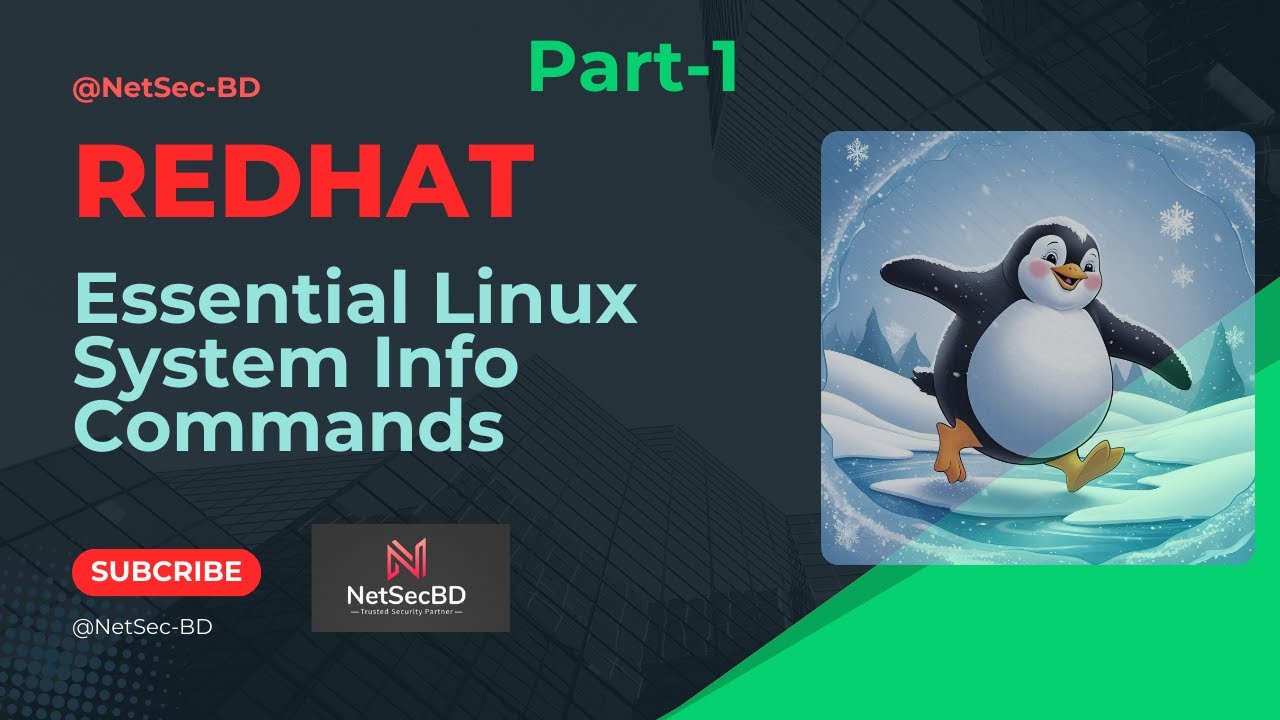 Ep-04 (Part-01): Essential Linux System Info Commands | System, Memory, CPU & User Details