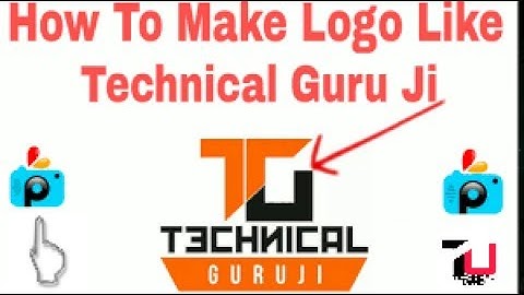 How to make logo like technical guruji from android mobile  full explained 📱