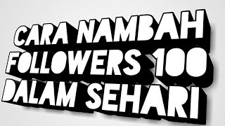 Cara Nambah Follower Instagram 1jt