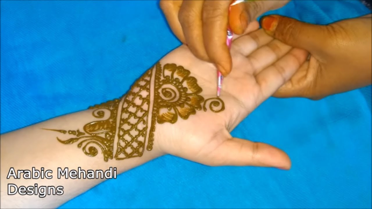 simple arabic mehandi | bridal mehndi designs for hands | full ...