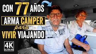 Con más de 70 años CONVIERTEN SU VAN EN CASA para VIVIR VIAJANDO  7 Van Tours Caravana del Desierto