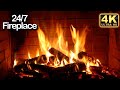 Relaxing fireplace with instrumental christmas music 247  fireplace christmas music  yule log