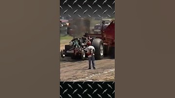 V-12 Detroit On A Modified Took It Out The Gate! 😲 #shorts #tractors #tractorpulling #tractorpull