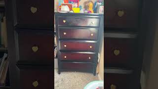 Part 2 makeover of a dresser end result amazing new knobs make a difference #amazon#girly#easydiy