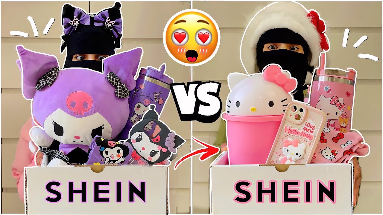 تحدي تبادلنا مشتريات هيلوكيتي وكرومي😍🩷💜