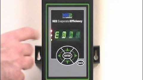 KE2 Evap Scrolling Text - Change Mode Auxiliary Temperature Sensor - Video 016