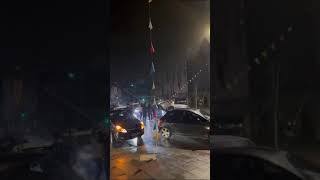 İnegölde Düğün Konvoyu Yolu Kapattı