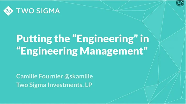 Camille Fournier - The Manager’s Path