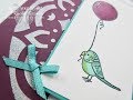 Stamp Your Art Out with Rachel: Belated Birthday Bird Banter Card