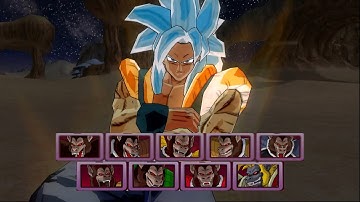 【TAS】Gogeta SSJ4 VS All Great Ape (Enhanced Red Potara) | DBZ: BT3 (60FPS)