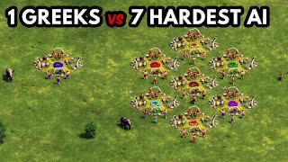 1 Greeks vs 7 Hardest AI [4K]