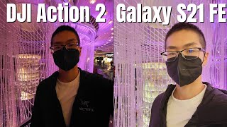 Samsung Galaxy S21 FE vs DJI Action 2 Camera Comparison / Freewell ND Filters