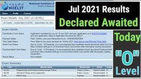 O Level Result September 2021 Declared.