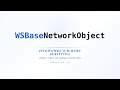 What is WSBaseNetworkObject - InfoWorks ICM Series