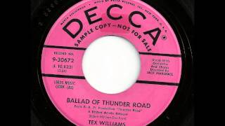 Ballad Of Thunder Road - Tex Williams chords