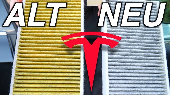 Tesla Model 3 Wechsel Pollenfilters bzw. Innenraumfilter 