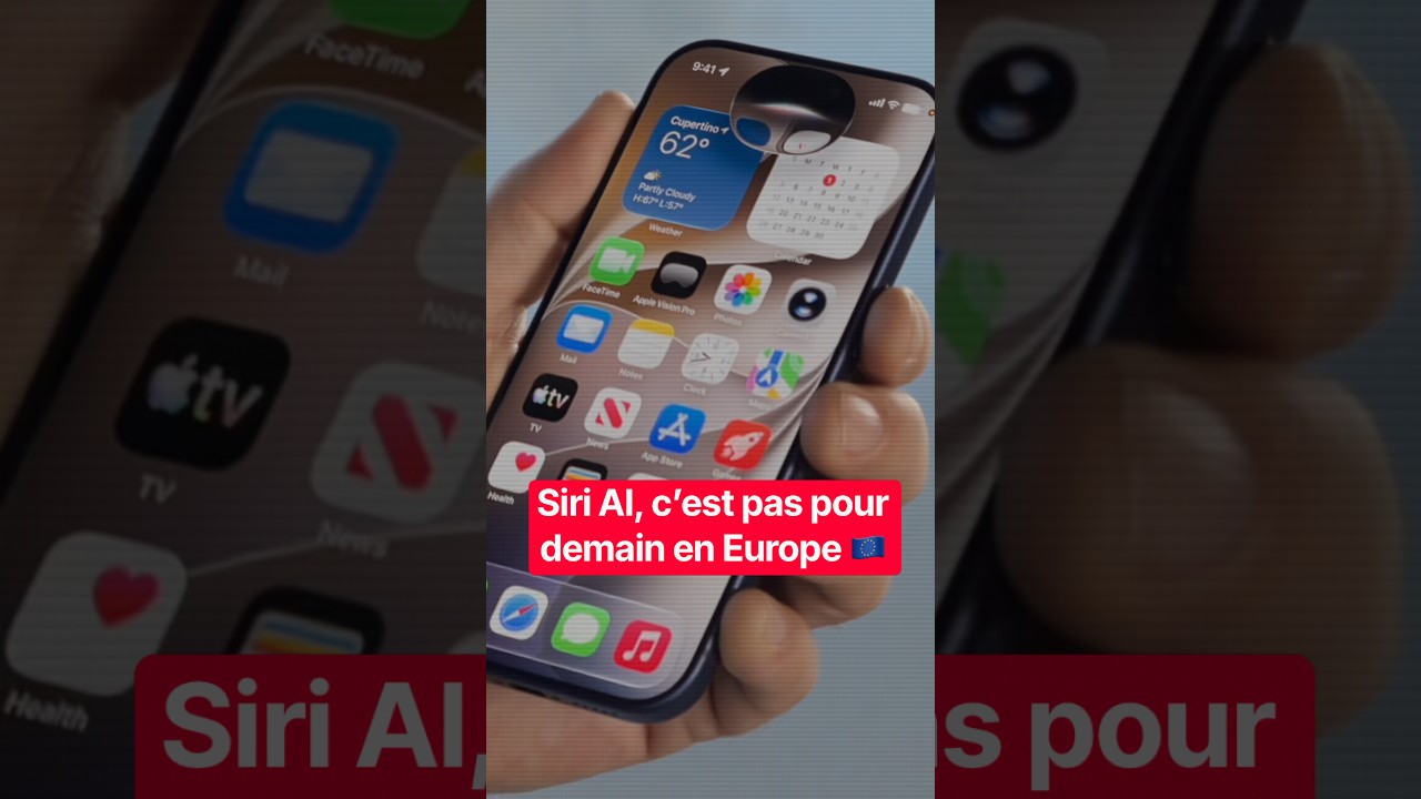 Siri AI, c’est pas pour demain en Europe 🇪🇺