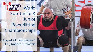 Men Jr, 105 kg classic - World Sub-Junior &amp; Junior Powerlifting Championships 2023