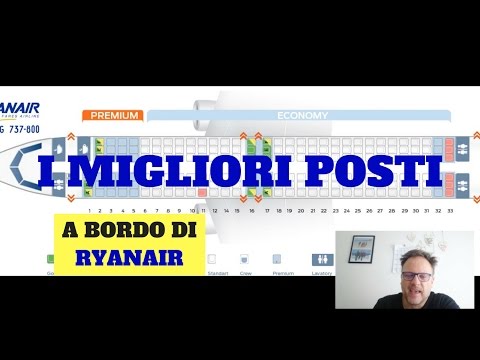 Video: Quante file di posti ci sono su un volo Ryanair?