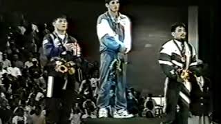 Medal Ceremony Bouvaisa Saitiev 1996 Russian Anthem (Atlanta Olympics 1996) [in front]