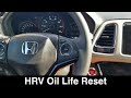 Honda HR-V Oil Life Light  Reset   How to 2016 2017