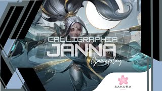 Calligraphia Janna Skin MVP Support Gameplay | Enchanter build | Wildrift patch 5.1b