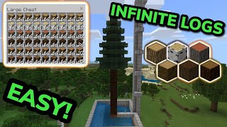 SIMPLE 1.20 ANY TYPE TREE FARM TUTORIAL in Minecraft Bedrock (MCPE/Xbox/PS4/Nintendo Switch/PC)