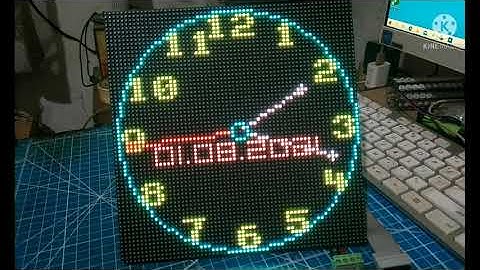 64x64 Analog Clock Esp32