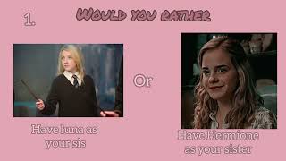 Would You Rather || Harry Potter Edition || Pt.4