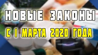 Новые законы в России с 1 марта 2020 года