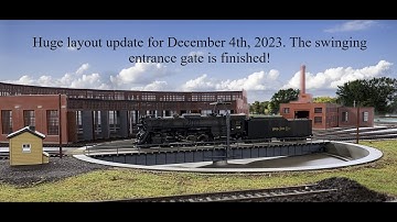Ho scale layout update & swing gate #modelrailroad #trains #hoscale #modeltrains #modelrailway #AMSR