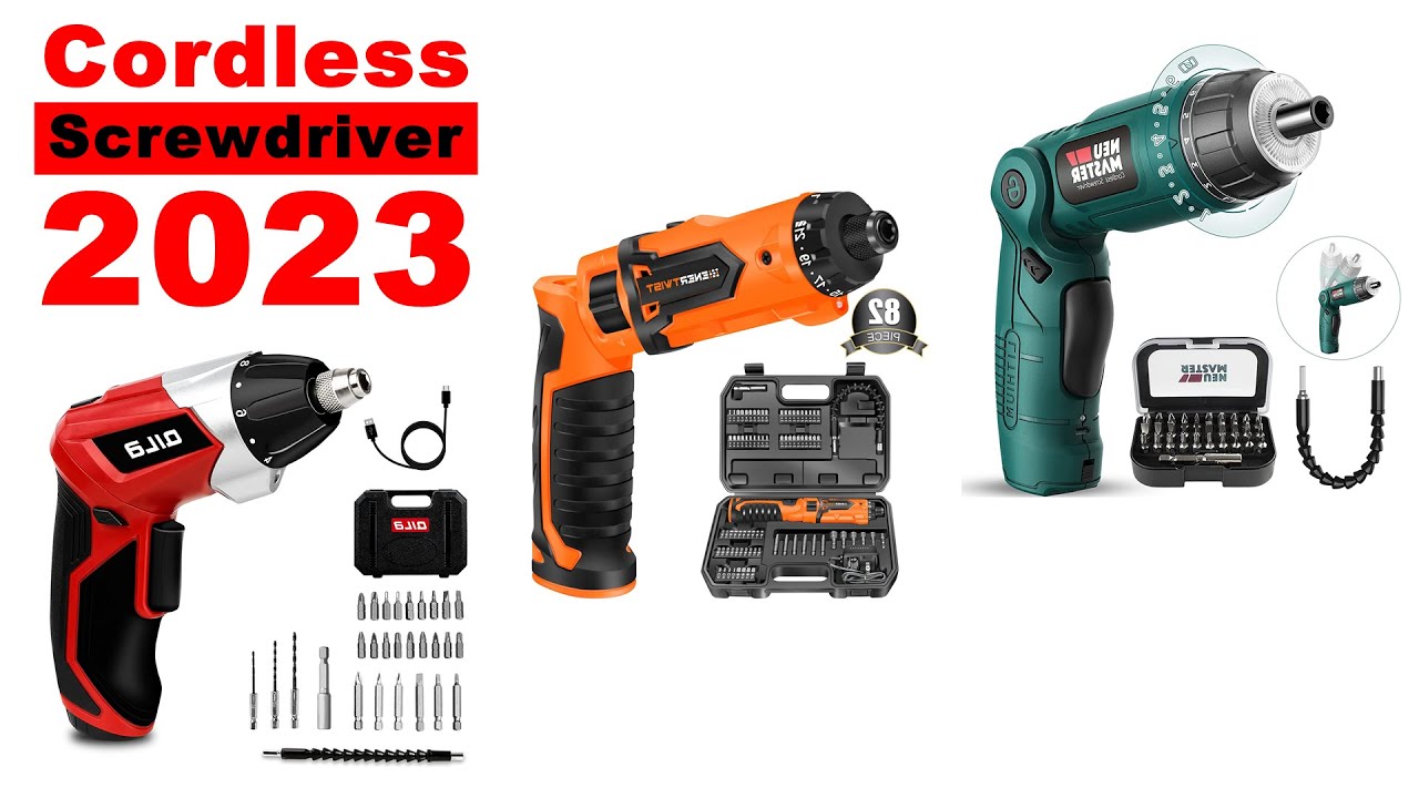 Cordless Screwdriver Kit 14pcs Digital Screen