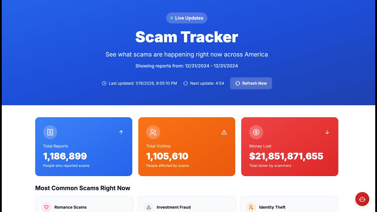 Real-Time Scam Tracker