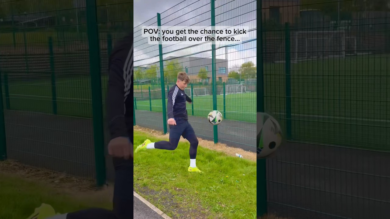 POV: You Get A Chance To Kick The Football Over The Fence… ⚽️💀