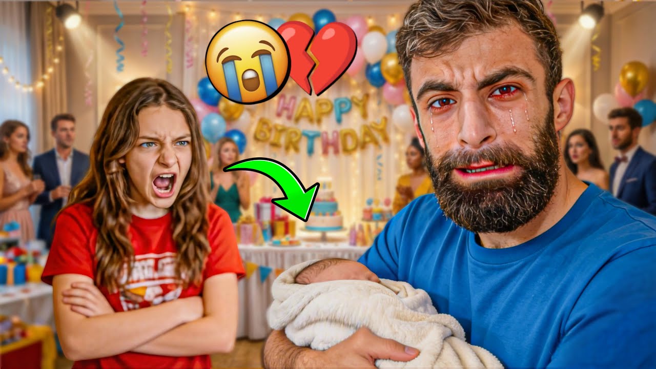 حفلةالمولودة بنتي البيبي خربتها تيا !! 😭💔 