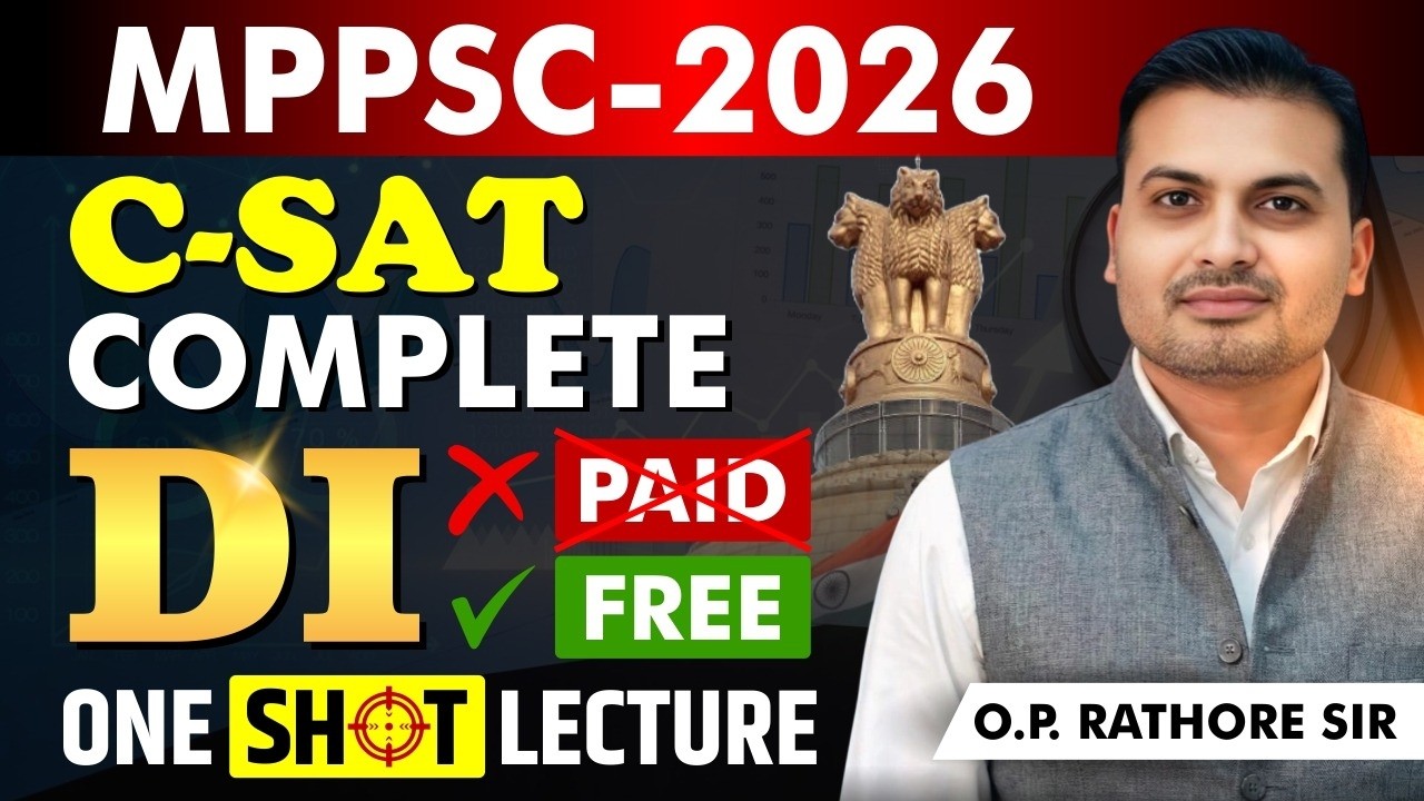 🎯MPPSC 2026 CSAT || Data Interpretation One Shot Full Revision ...