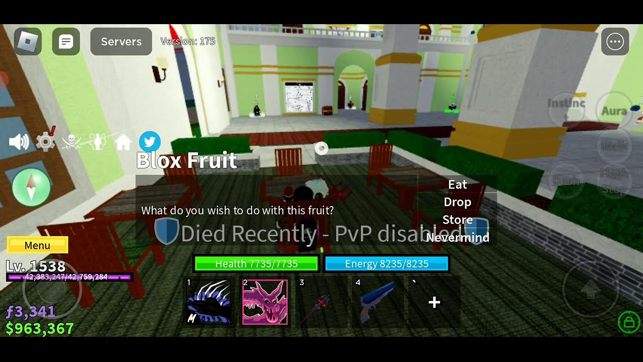 Playing blox fruits and getting stuff from dough Prince part1 YouTube