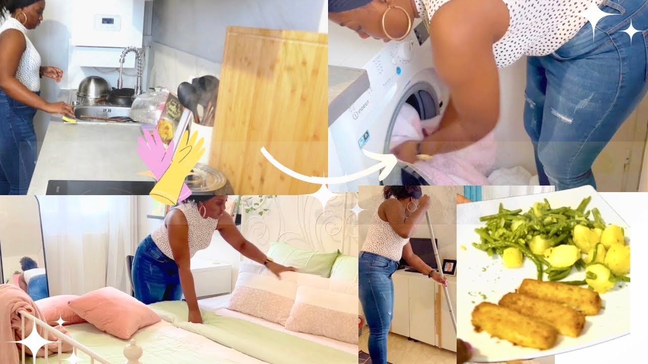 Ma routine de maman au foyer | Motivation Ménage +recette patate