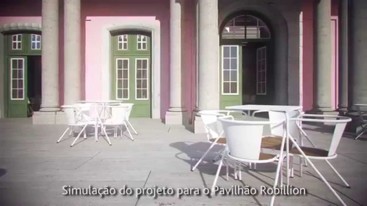Simulação do projeto para o Pavilhão Robillion