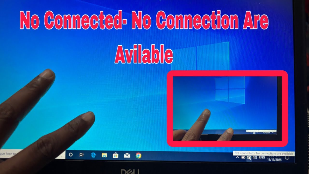 No Connection Computer Laptop Wi-Fi- No Connection Are Available No Internet Wi-Fi Working ...