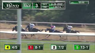 RACE 3 PROGRAM 9 20 2022