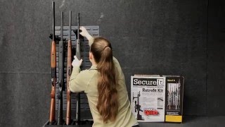 Steel 6 Retrofit Kit | Gun Safe Upgrades This steel gun rack retrofits into any gun safe or cabinet in order to give 100% organizational awareness and straight line access to