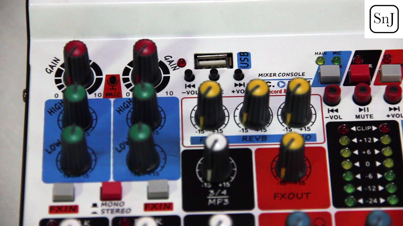 EP3 SNJ รีวิวมิกเซอร์ 6 ชาแนล MyNPE รุ่น SM6FX