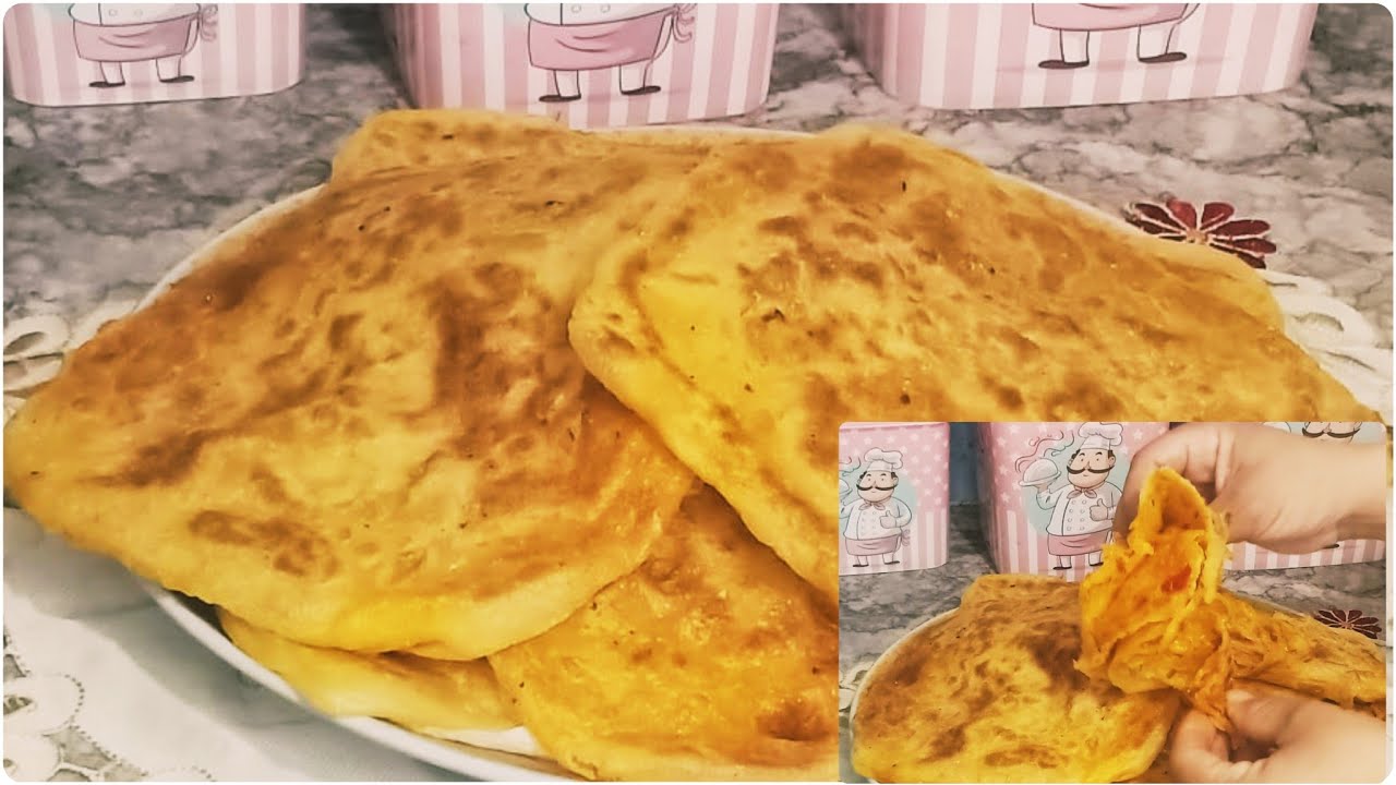 رغايف معمرين بالخضر بدون لحوم لذاذ  في المقلاة متشبعوش منهم