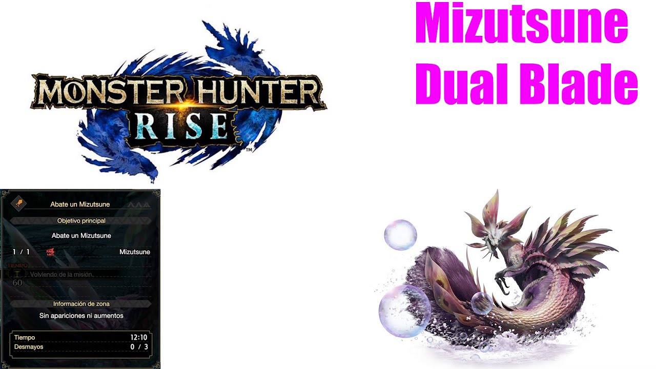 【MHRise】Mizutsune Dual Blade 1210 YouTube