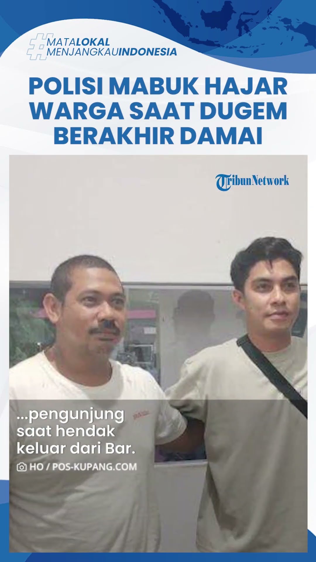 Oknum Polisi NTT Hajar Warga saat Dugem hingga Kepala Luka Serius Bercucuran Darah, Berakhir Damai