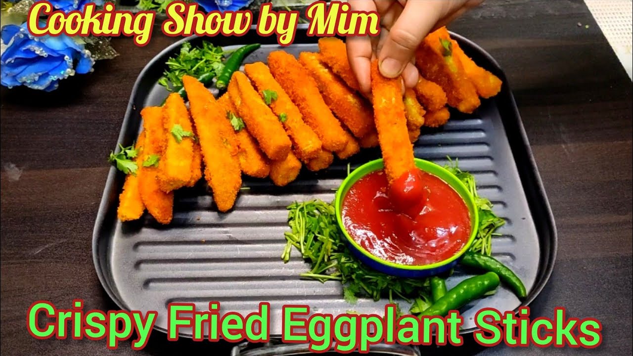 Crispy Fried Eggplant Sticks।। Brinjal Fry।। Fried Eggplant।। Cooking